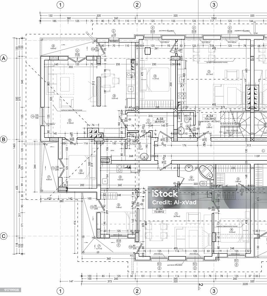 Autocad plan de dibujo - Foto de stock de Autodesk AutoCAD libre de derechos