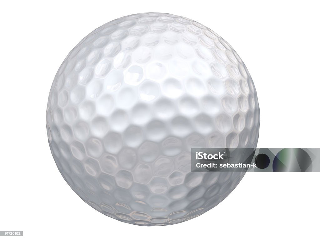 Bola de Golfe-sistema de recorte incluído - Royalty-free Bola Foto de stock