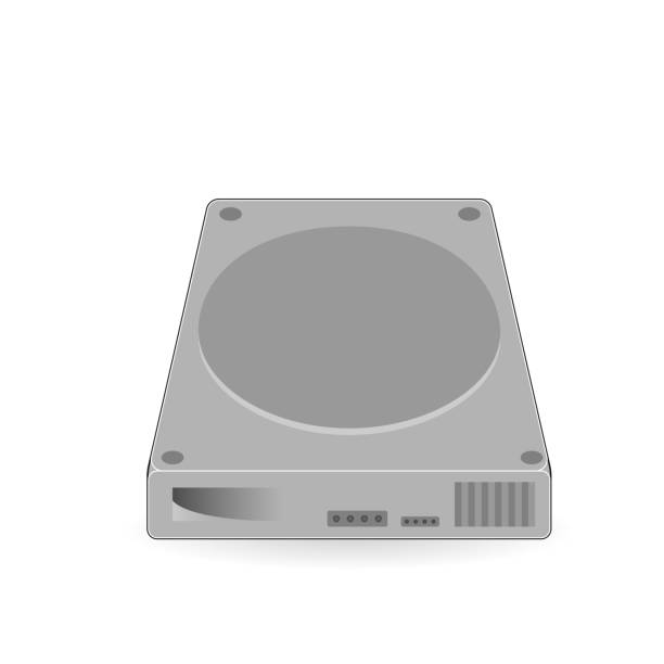 白い背景のベクトルのハード ディスク ドライブ - external hdd点のイラスト素材／クリップアート素材／マンガ素材／アイコン素材