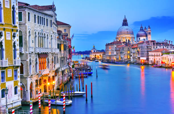 istock Grand Canal in Venice at night 917206802
