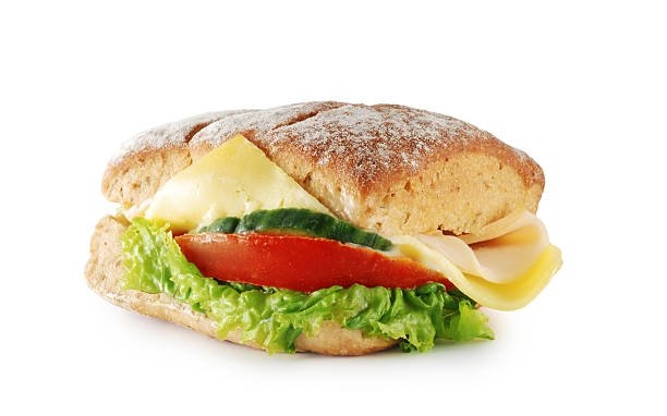 Sandwich with clipping path stock photo