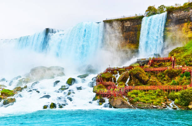 istock Niagara Falls on a cloudy day in autumn. 917210296