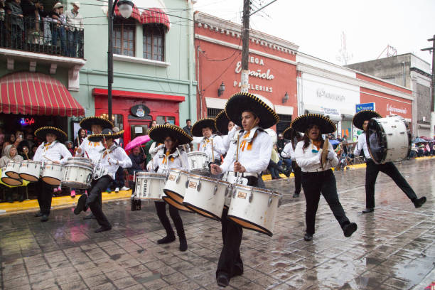 Matamoros, Tamaulipas, Mexico - February 28, 2015, Desfile Fiestas Mexicanas is part of the Charro Days Fiesta - Fiestas Mexicanas, A bi-national festival between USA and Mexico.