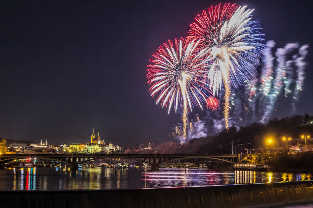 istock New Year fireworks in Prague 917211126