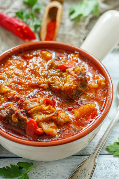istock Goulash with beef. Hungarian cuisine. 917211282