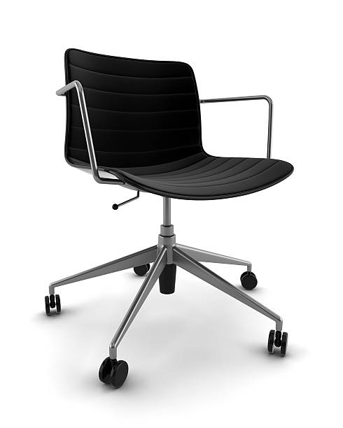 istock black office chair isolated on white background 91721311