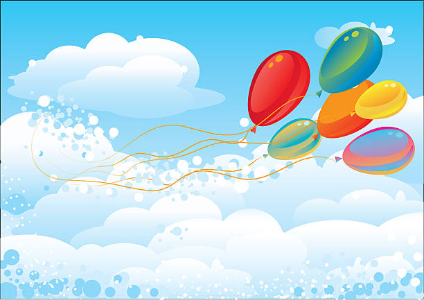 balloons vector art illustration