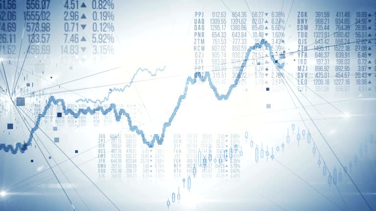 Stock Market Tracking Shot (Bright) - Loop
