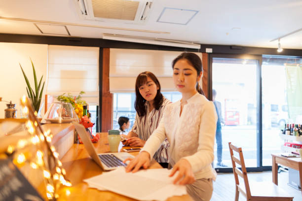 istock Young Women Working In Cafe 917220632