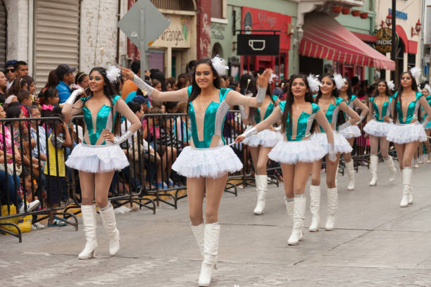 Matamoros, Tamaulipas, Mexico - February 25, 2017, Desfile Fiestas Mexicanas is part of the Charro Days Fiesta - Fiestas Mexicanas, A bi-national festival between USA and Mexico.