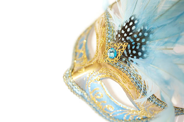 Venetian masquerade eye mask stock photo
