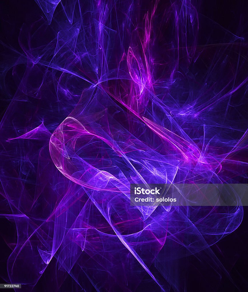 Azul oscuro abstracto fractal - Foto de stock de Púrpura libre de derechos