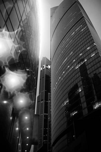 istock Business center with high skyscrapers 917227616