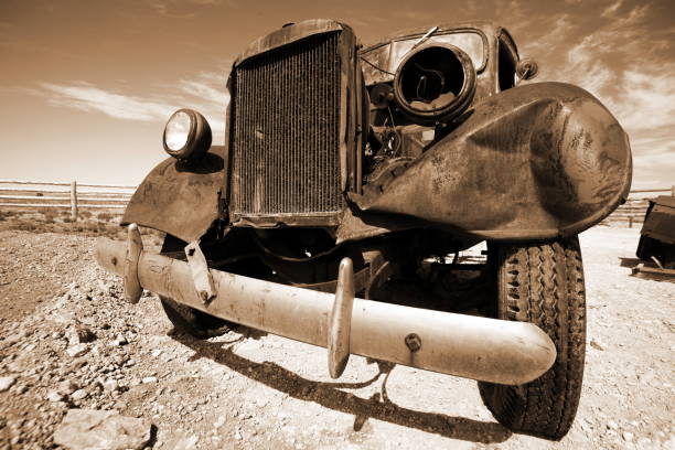 istock retro car in sepia 91722883