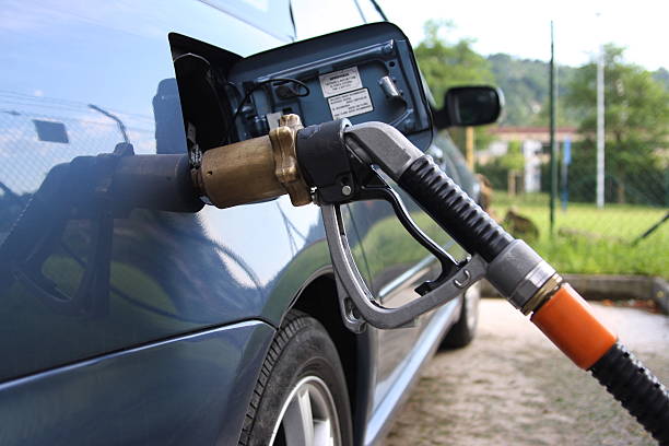 istock Car with LPG-gear by gas up 91723007