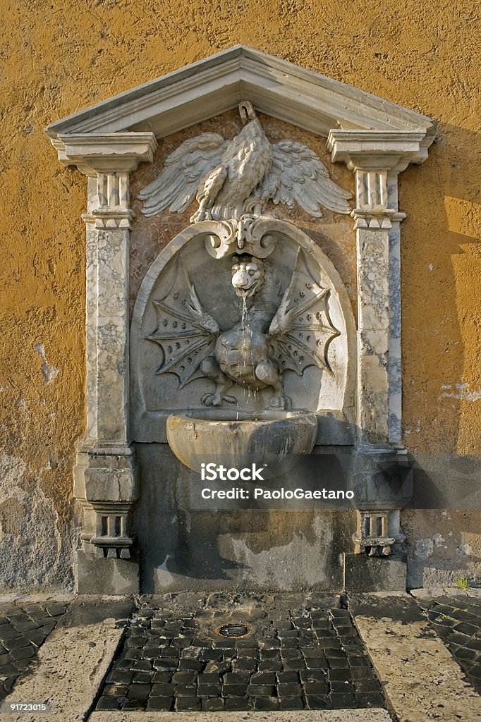 O Neoclassical e Barroco fonte - Royalty-free Antigo Foto de stock