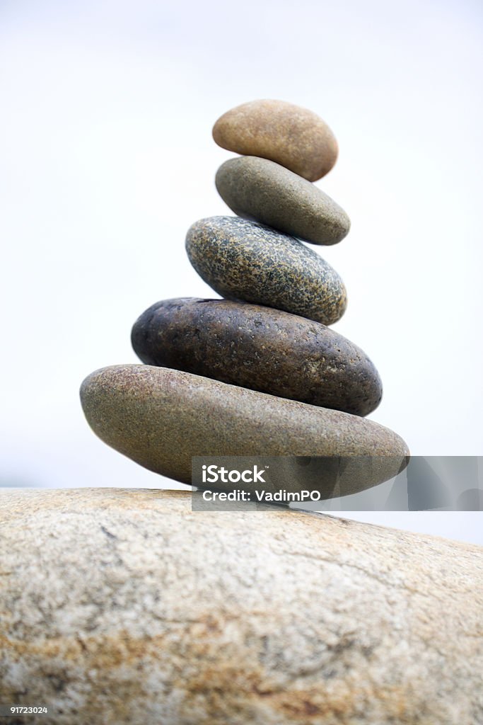 Zen like stones Zen like stones stack on the big stone Abstract Stock Photo