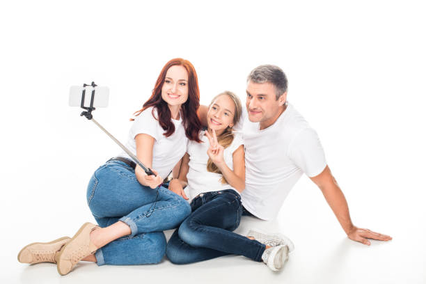 istock family taking selfie 917232884