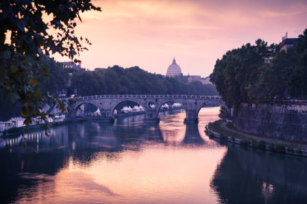 istock Rome cityscape with bridge over Tiber river 917235772