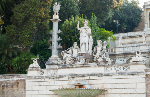 istock Ancient Fontana del Nettuno in Rome, Italy 917235784