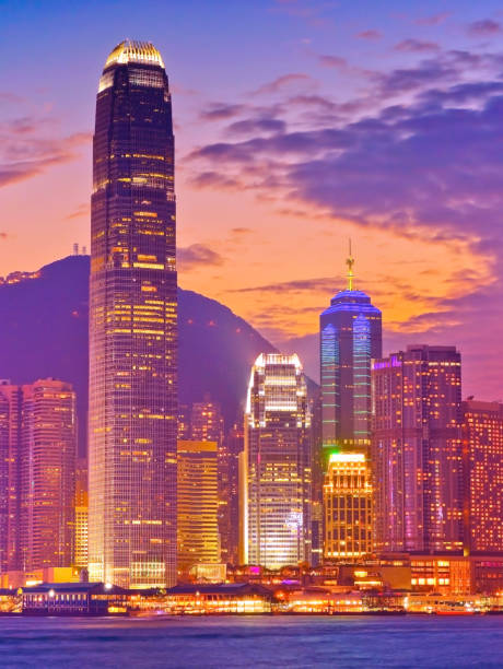 istock Hong Kong skyline at dusk. 917236544