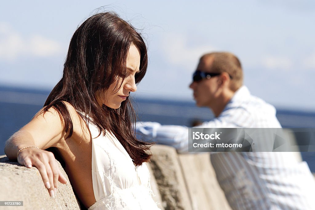 Man and woman. Conflict  Couple - Relationship Stock Photo