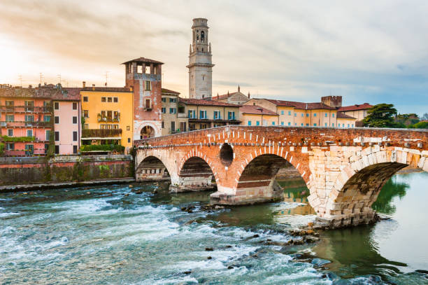 istock Ponte di Pietra in Verona, Italy. 917238156