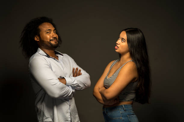 istock Portrait of young couple in studio 917238226