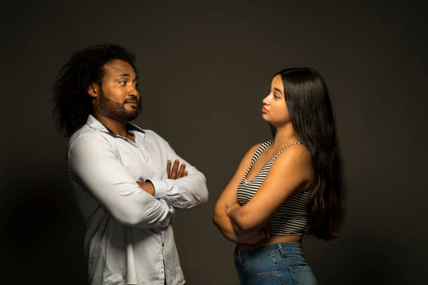 istock Portrait of young couple in studio 917238228