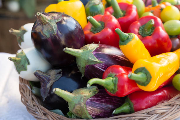istock Colorful Pepper and eggplant 917250660