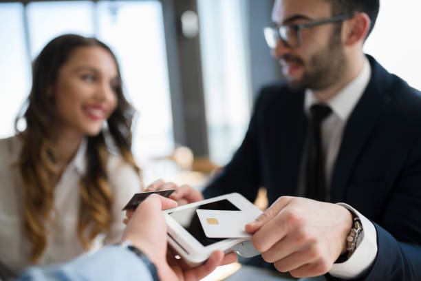 istock Businessman insists to pay the bill 917251204