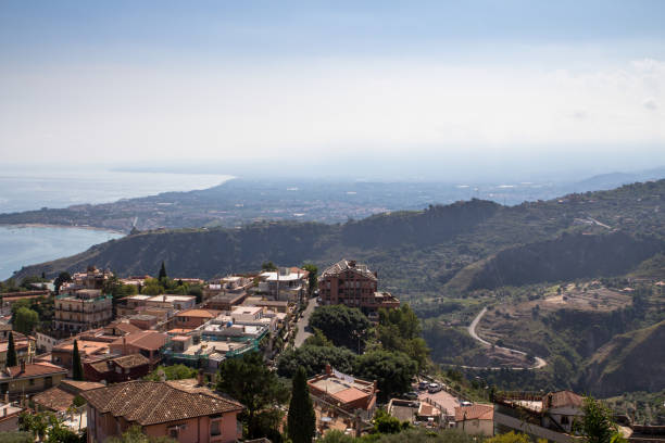 istock Panorama view from Taormina, Italy 917251564