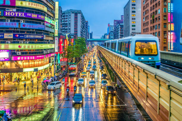 night view of taipei