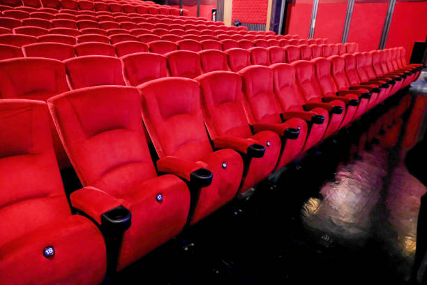 istock Empty red chair in the cinema  seats. 917262656