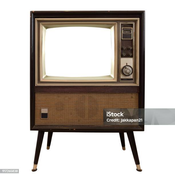 Vintage Tv Stock Photo - Download Image Now - Television Set, Old, The Past