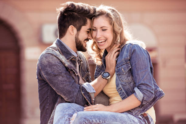 istock Beautiful young couple enjoying together 917272872