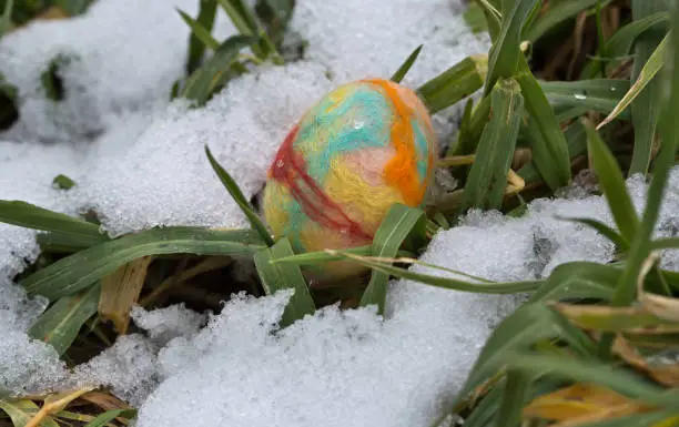 Photo of crafted Easter egg