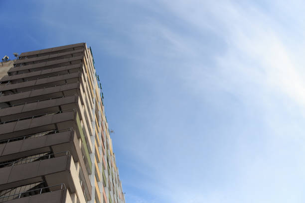 istock The new multi-storey residential building against blue sky 917280096