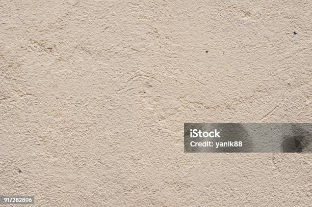 Texture Beige Dyed Cemented Wall Softly Lined Exterior Texture Exterior Wall Of External Walls Stock Photo - Download Image Now