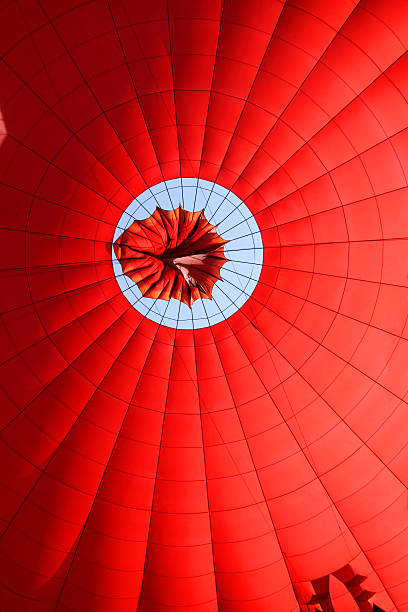 istock Hot air balloon canopy opening 91728768