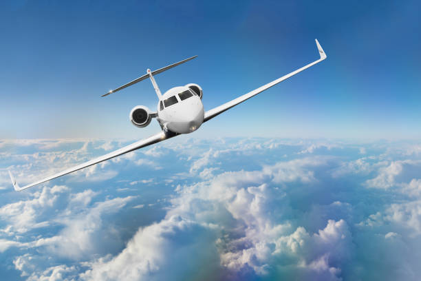 istock Commercial airplane flying above clouds 917290874