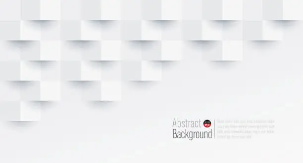 Vector illustration of White abstract background vector.