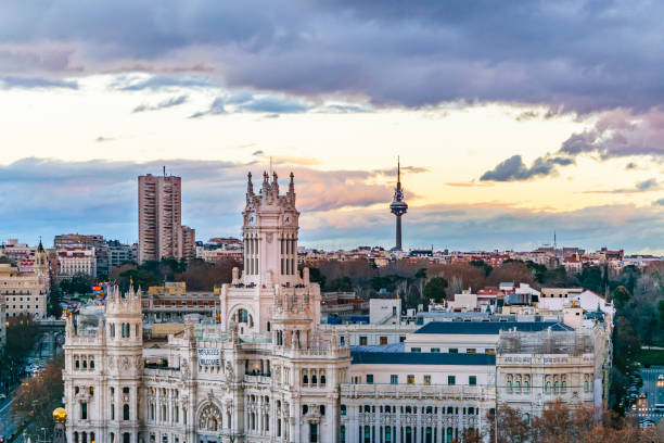 istock Aerial View Madrid Cityscape 917295464