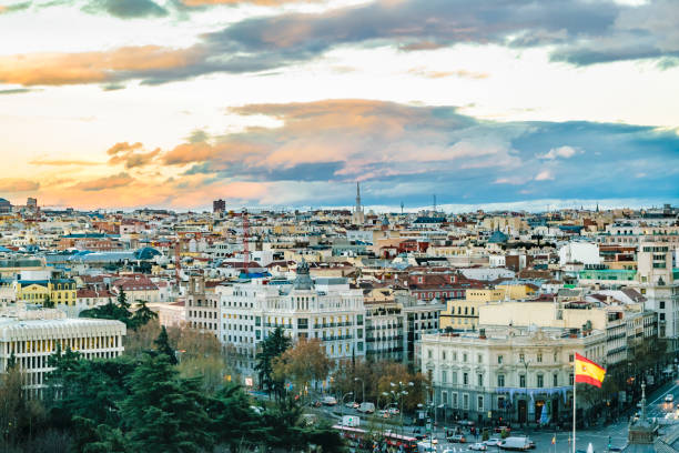istock Aerial View Madrid Cityscape 917295480