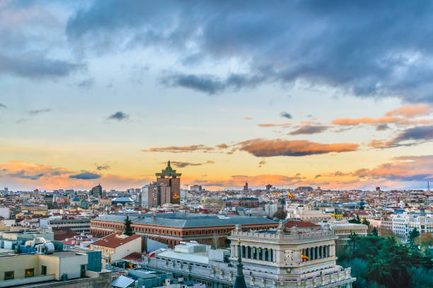 istock Aerial View Madrid Cityscape 917295652