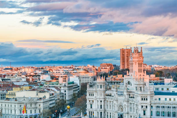 istock Aerial View Madrid Cityscape 917297988