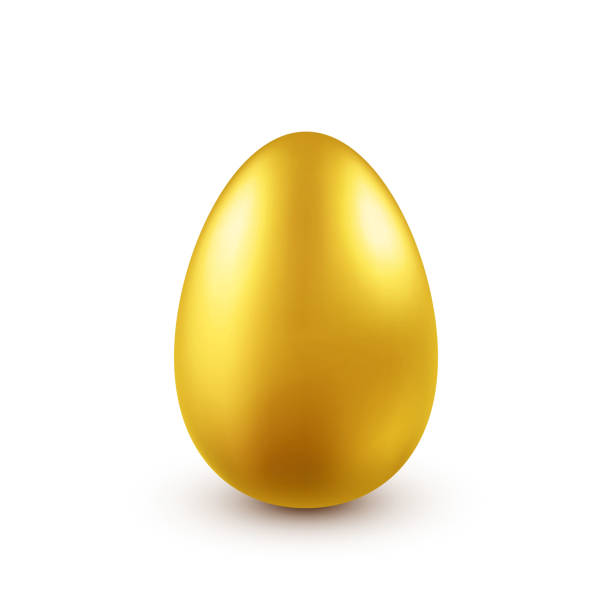 istock Easter golden egg. Traditional spring holidays in April or March. Sunday. Eggs and gold 917298478