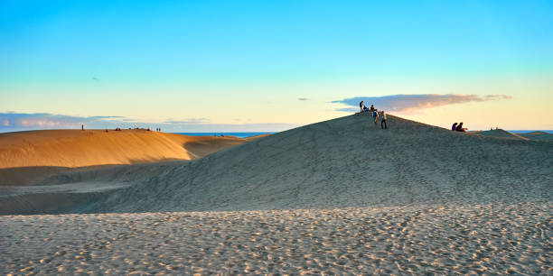 istock Sunset over sand dunes on Canary islands 917299712