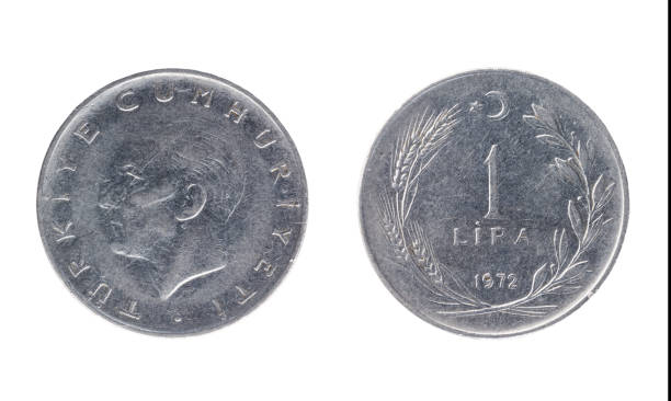 istock Turkish coin, the nominal value of 1 lira 917311148