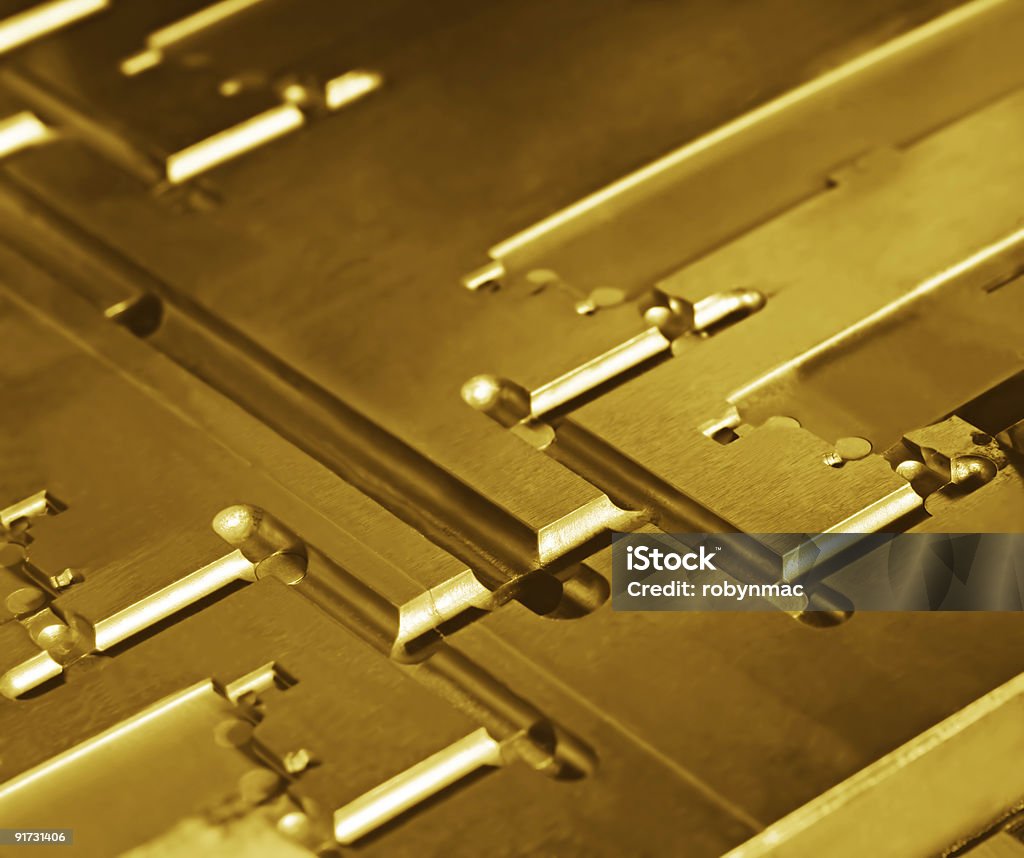 Abstrakte in Gold-Metallic - Lizenzfrei Abstrakt Stock-Foto